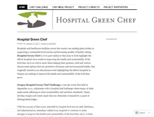Tablet Screenshot of hospitalgreenchefchallenge.wordpress.com