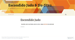 Desktop Screenshot of escondidojudo.wordpress.com