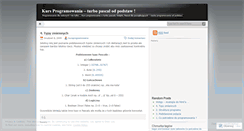 Desktop Screenshot of kursprogramowania.wordpress.com