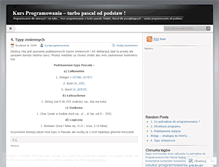 Tablet Screenshot of kursprogramowania.wordpress.com