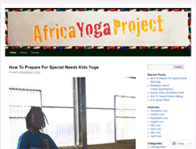 Tablet Screenshot of africayogaprojectblog.wordpress.com