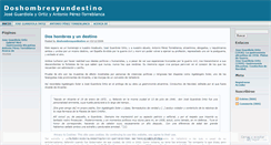 Desktop Screenshot of doshombresyundestino.wordpress.com
