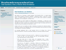 Tablet Screenshot of doshombresyundestino.wordpress.com
