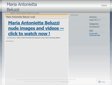 Tablet Screenshot of mariaantoniettabeluzzi.wordpress.com