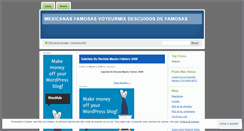 Desktop Screenshot of mexicanasfamosas.wordpress.com