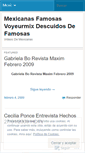 Mobile Screenshot of mexicanasfamosas.wordpress.com