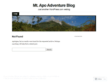 Tablet Screenshot of mtapoadventure.wordpress.com