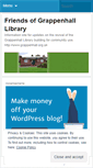 Mobile Screenshot of friendsofgrappenhalllibrary.wordpress.com