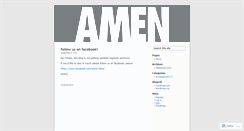 Desktop Screenshot of amenstore.wordpress.com