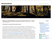 Tablet Screenshot of dennisroberts.wordpress.com