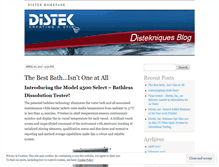 Tablet Screenshot of distek.wordpress.com