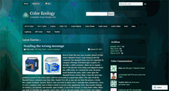 Desktop Screenshot of colorecology.wordpress.com