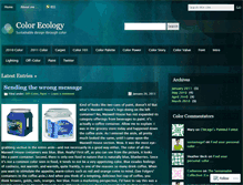 Tablet Screenshot of colorecology.wordpress.com