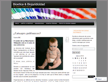 Tablet Screenshot of bioeticaybiojuridicidad.wordpress.com