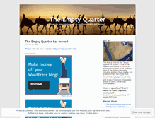 Tablet Screenshot of emptyquarter.wordpress.com