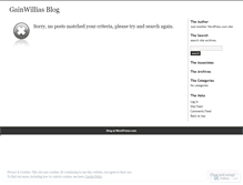 Tablet Screenshot of gawainwilliams.wordpress.com