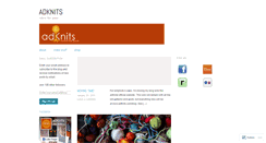Desktop Screenshot of adknits.wordpress.com