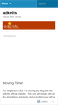 Mobile Screenshot of adknits.wordpress.com