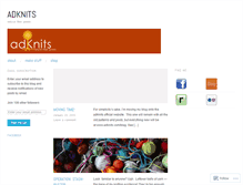 Tablet Screenshot of adknits.wordpress.com