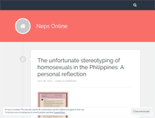 Tablet Screenshot of neps365.wordpress.com
