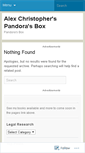 Mobile Screenshot of alexchristopher.wordpress.com