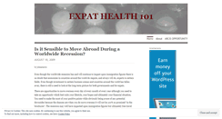 Desktop Screenshot of expathealth101.wordpress.com