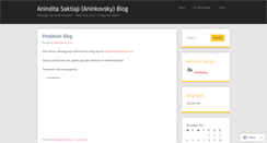 Desktop Screenshot of aninditablog.wordpress.com