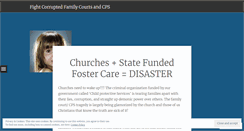 Desktop Screenshot of fightcorruptedfamilycourtsandcps.wordpress.com