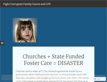 Tablet Screenshot of fightcorruptedfamilycourtsandcps.wordpress.com