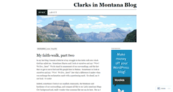 Desktop Screenshot of clarksinmontana.wordpress.com