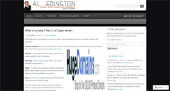 Desktop Screenshot of aledington.wordpress.com