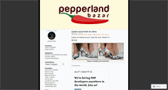 Desktop Screenshot of bazarpepperland.wordpress.com