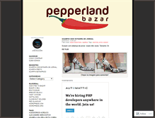 Tablet Screenshot of bazarpepperland.wordpress.com