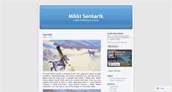 Desktop Screenshot of mikkisenkarik.wordpress.com