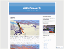 Tablet Screenshot of mikkisenkarik.wordpress.com