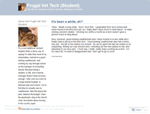 Tablet Screenshot of frugalvettech.wordpress.com