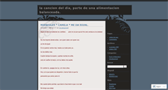 Desktop Screenshot of cancionalmente.wordpress.com