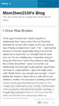 Mobile Screenshot of mom2two2330.wordpress.com