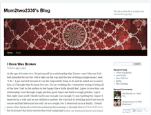 Tablet Screenshot of mom2two2330.wordpress.com