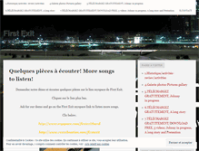 Tablet Screenshot of firstexitband.wordpress.com