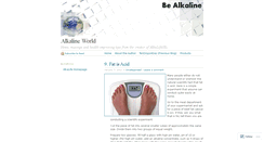 Desktop Screenshot of alkalineworld.wordpress.com