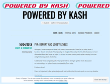 Tablet Screenshot of poweredbykash.wordpress.com