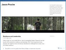 Tablet Screenshot of jasonproche.wordpress.com
