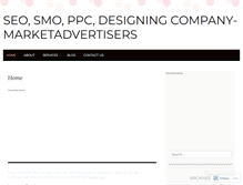 Tablet Screenshot of marketadvertisers.wordpress.com