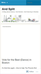 Mobile Screenshot of andsplit.wordpress.com