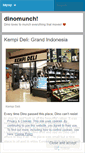 Mobile Screenshot of dinomunch.wordpress.com