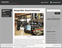 Tablet Screenshot of dinomunch.wordpress.com
