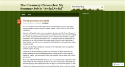 Desktop Screenshot of creamerychronicles.wordpress.com