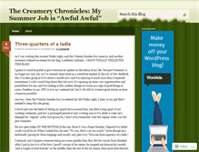 Tablet Screenshot of creamerychronicles.wordpress.com