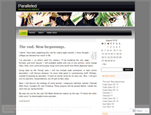 Tablet Screenshot of paralleled.wordpress.com